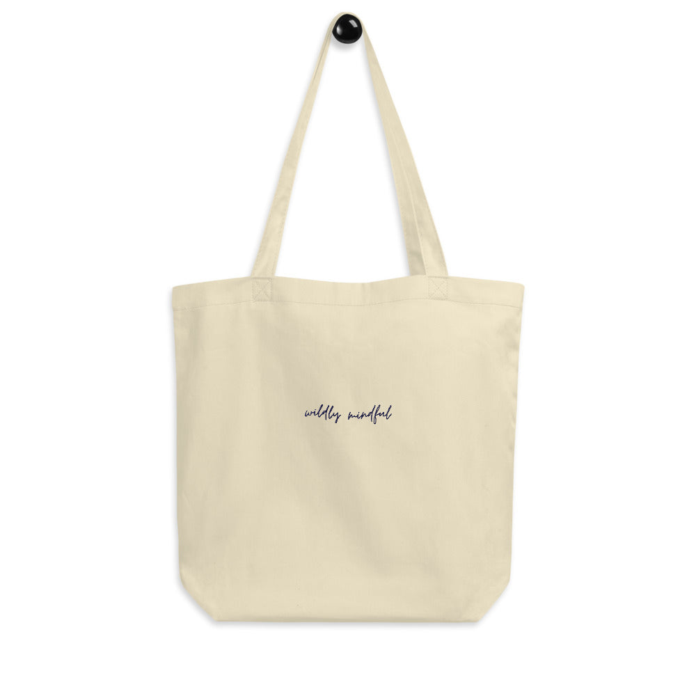 Wild swims organic cotton canvas bag